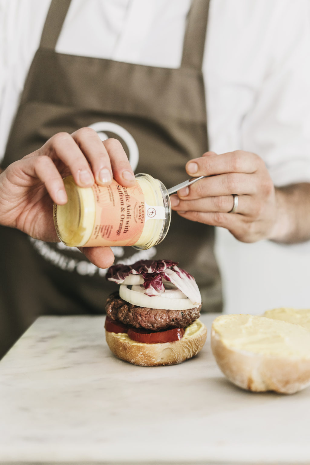 Saffron aioli Delicious & Sons