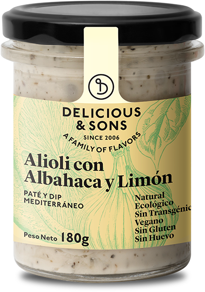 Alioli con albahaca y limón ecológico — Delicious & Sons