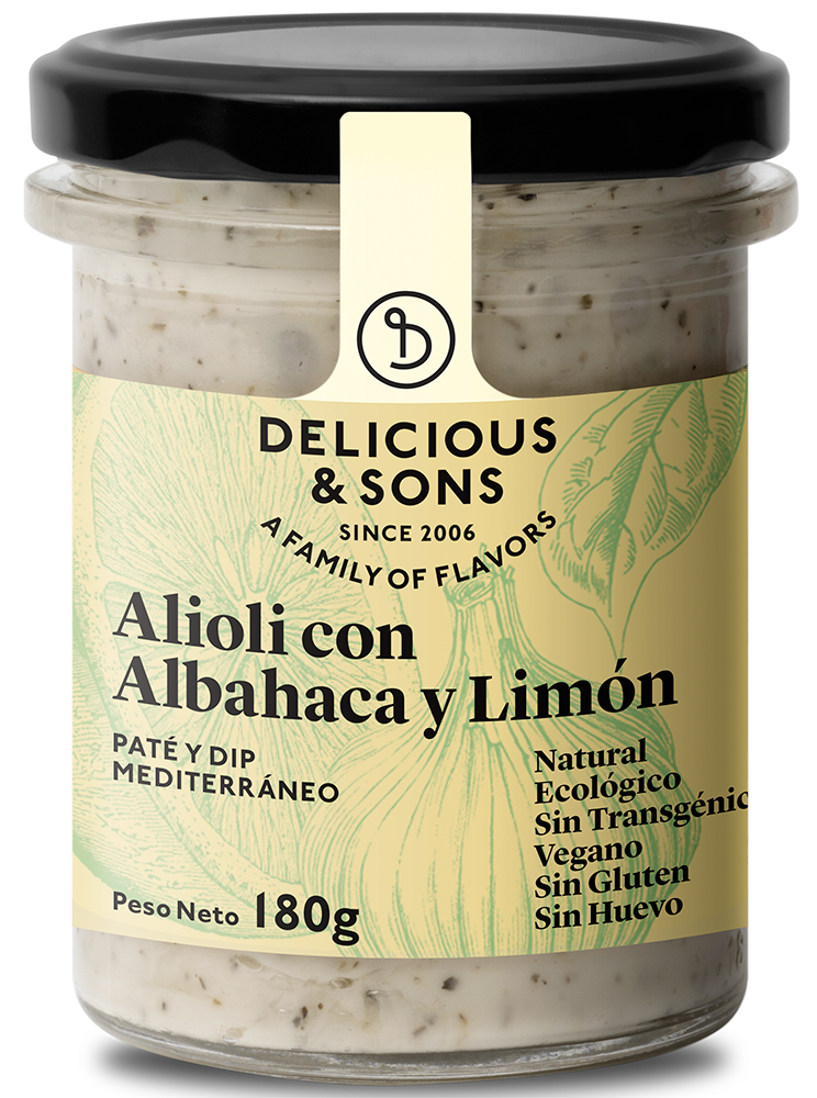 Alioli con Albahaca & Limón Ecológico — Delicious & Sons