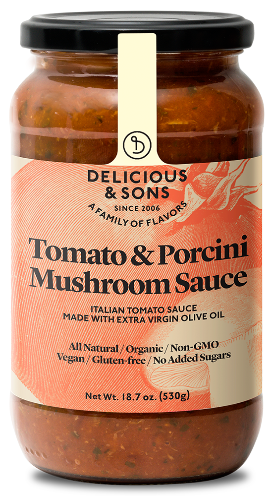 Organic Tomato & Porcini Sauce — Delicious & Sons