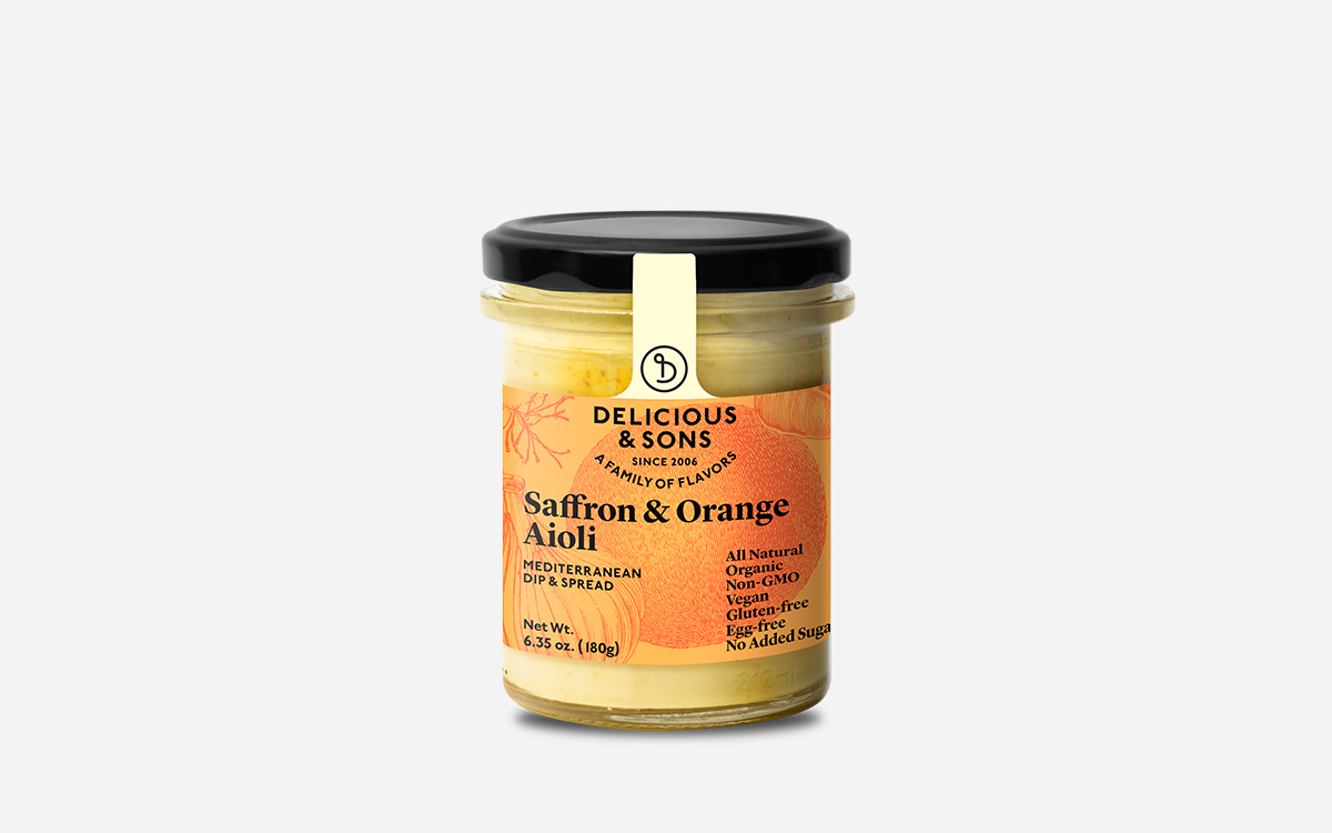 Organic Saffron & Orange Aioli Delicious & Sons