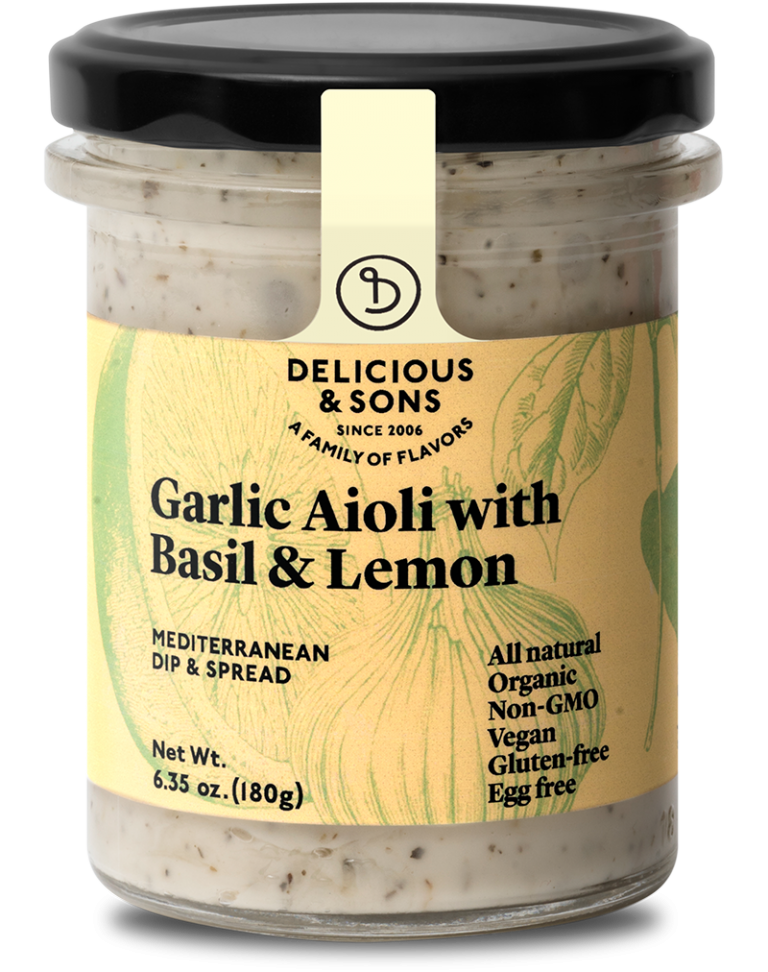 Organic Basil & Lemon Aioli — Delicious & Sons