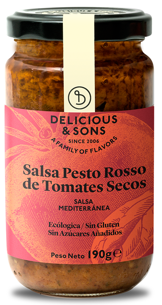 Salsa Pesto Rosso de Tomates Secos Ecológica — Delicious & Sons