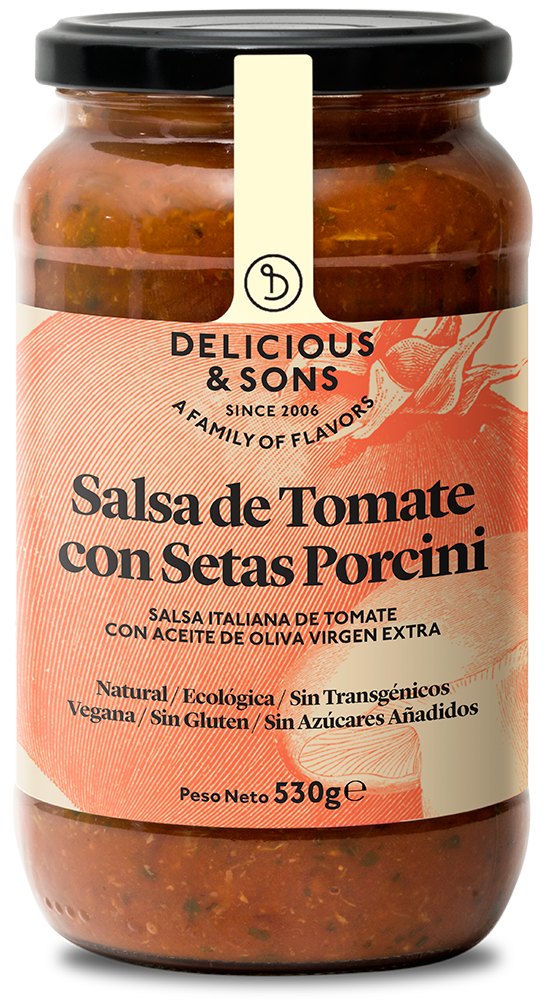 Salsa de Tomate con Setas Porcini Ecológica — Delicious & Sons