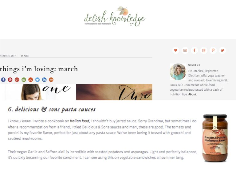 Delish Knowledge: alimentos que me gustan