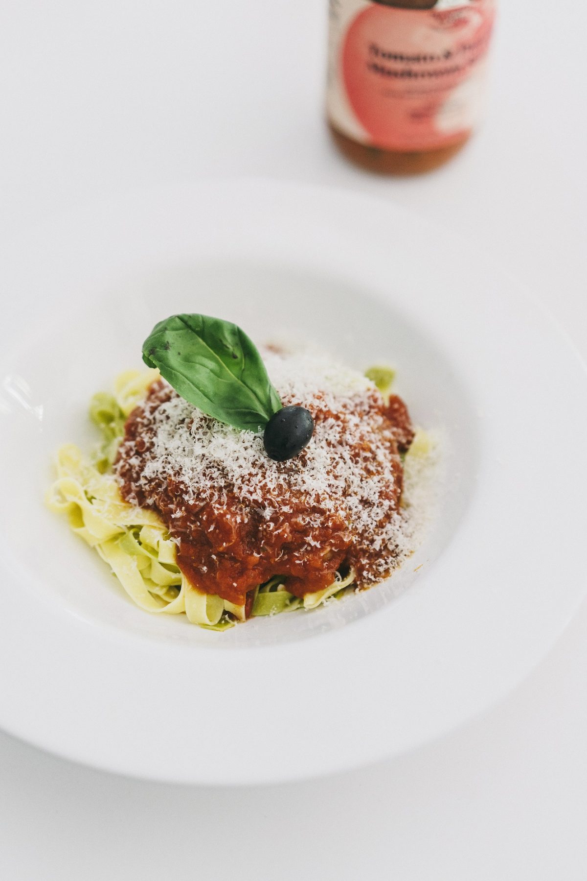 Pappardelle Paglia e Fieno with Tomato & Porcini Mushroom Sauce