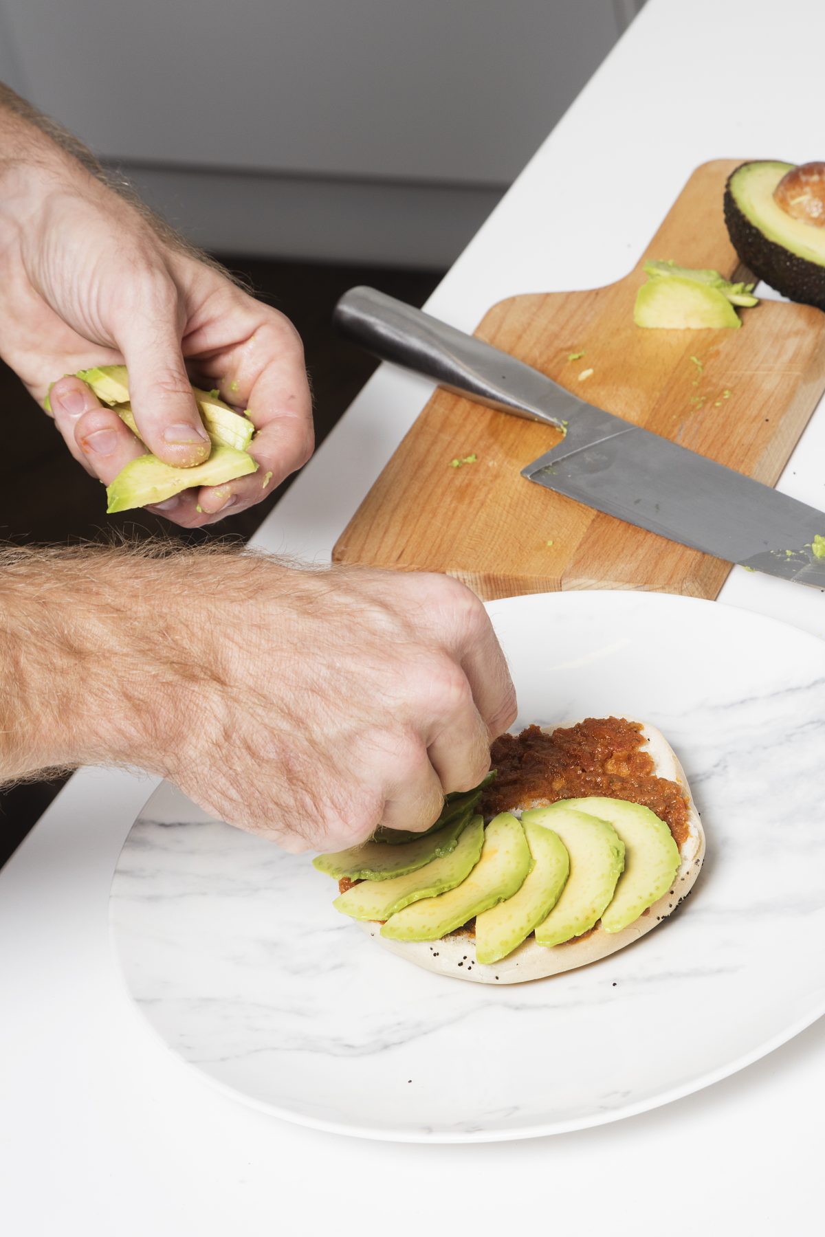 Burrata & Avocado Bagel Sandwich by Sergi Ferrer — Delicious & Sons