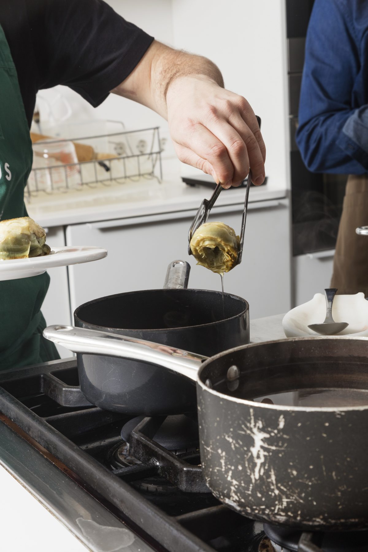 Poached Artichoke Hearts Stuffed with Black Truffle & Mushroom Sauce — Delicious & Sons