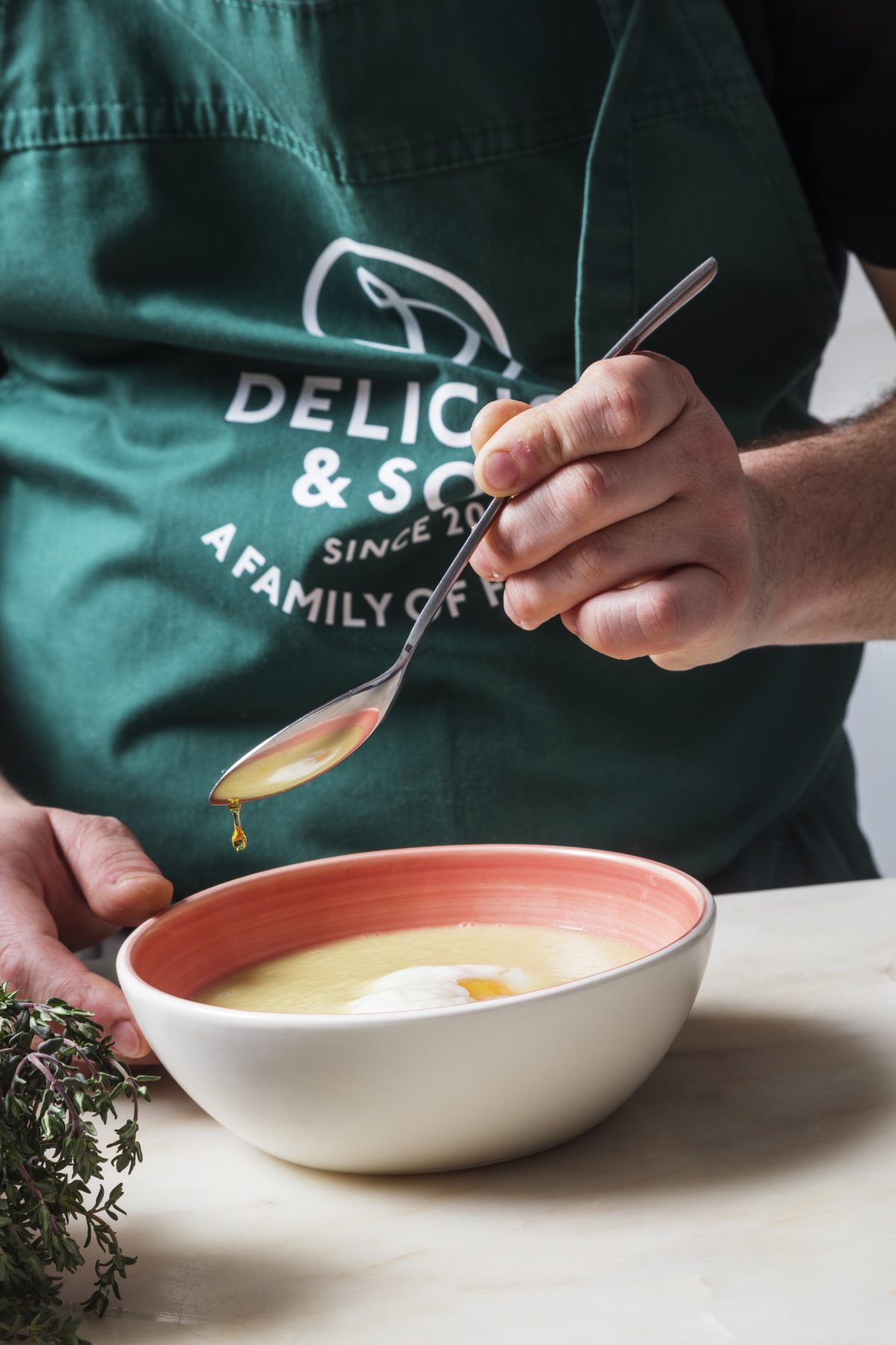 Cream of “Calçots” with Poached Egg and Black Truffle Oil - Delicious ...