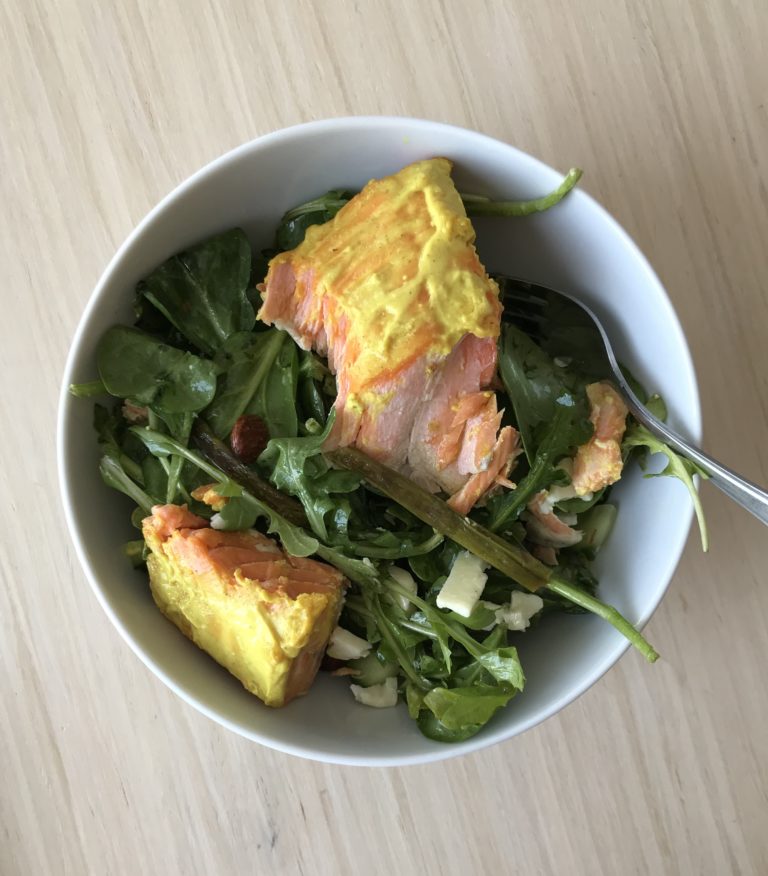 Private: Saffron and Orange Aioli Salmon Salad by Meryl Rothstein — Delicious & Sons