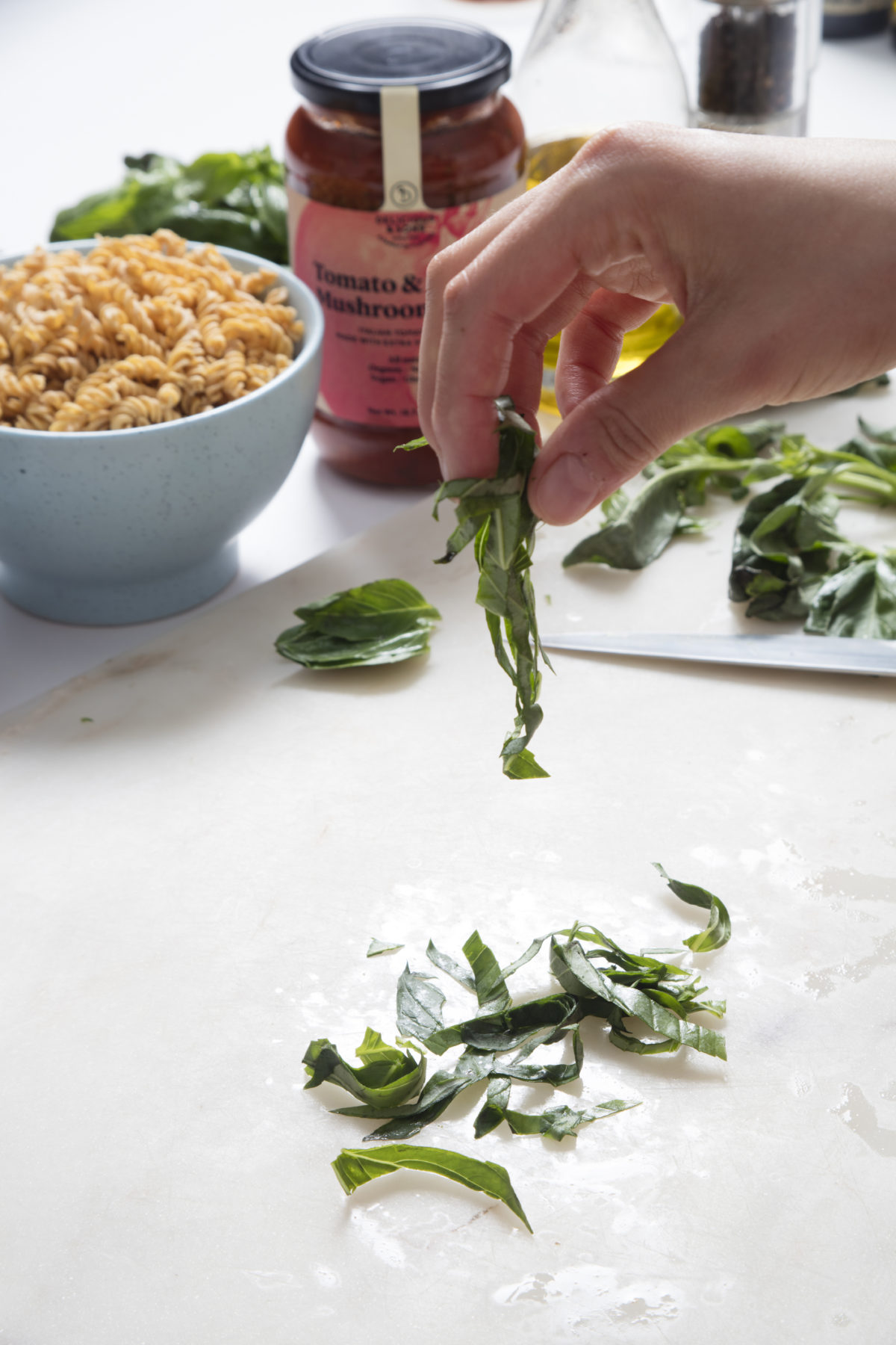 Pasta Proteica con Salsa de Tomate por Míriam Fabà — Delicious & Sons