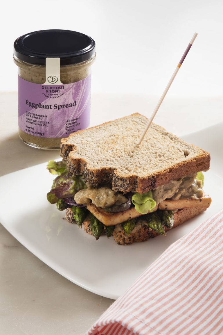 Vegan Sandwich with Eggplant Spread by Míriam Fabà — Delicious & Sons