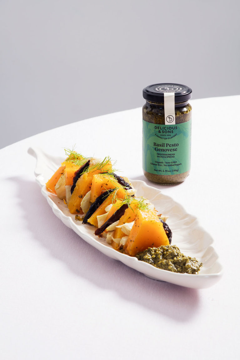 Roasted Squash with Basil Pesto by Anna Alós — Delicious & Sons