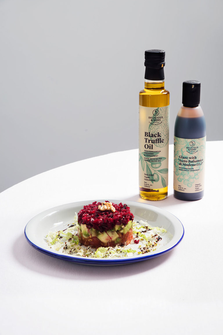 Avocado & Beet Tartare with Truffle Oil — Delicious & Sons