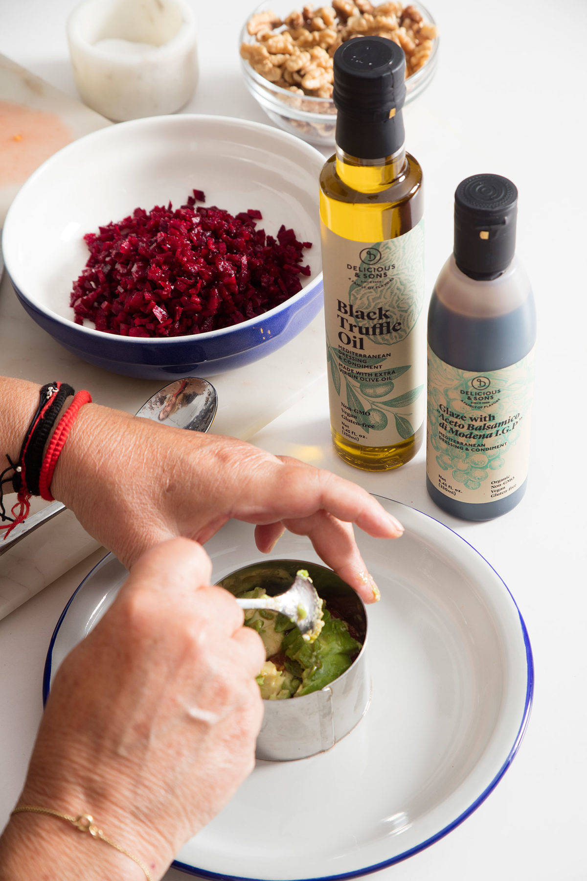 Avocado & Beet Tartare with Truffle Oil — Delicious & Sons