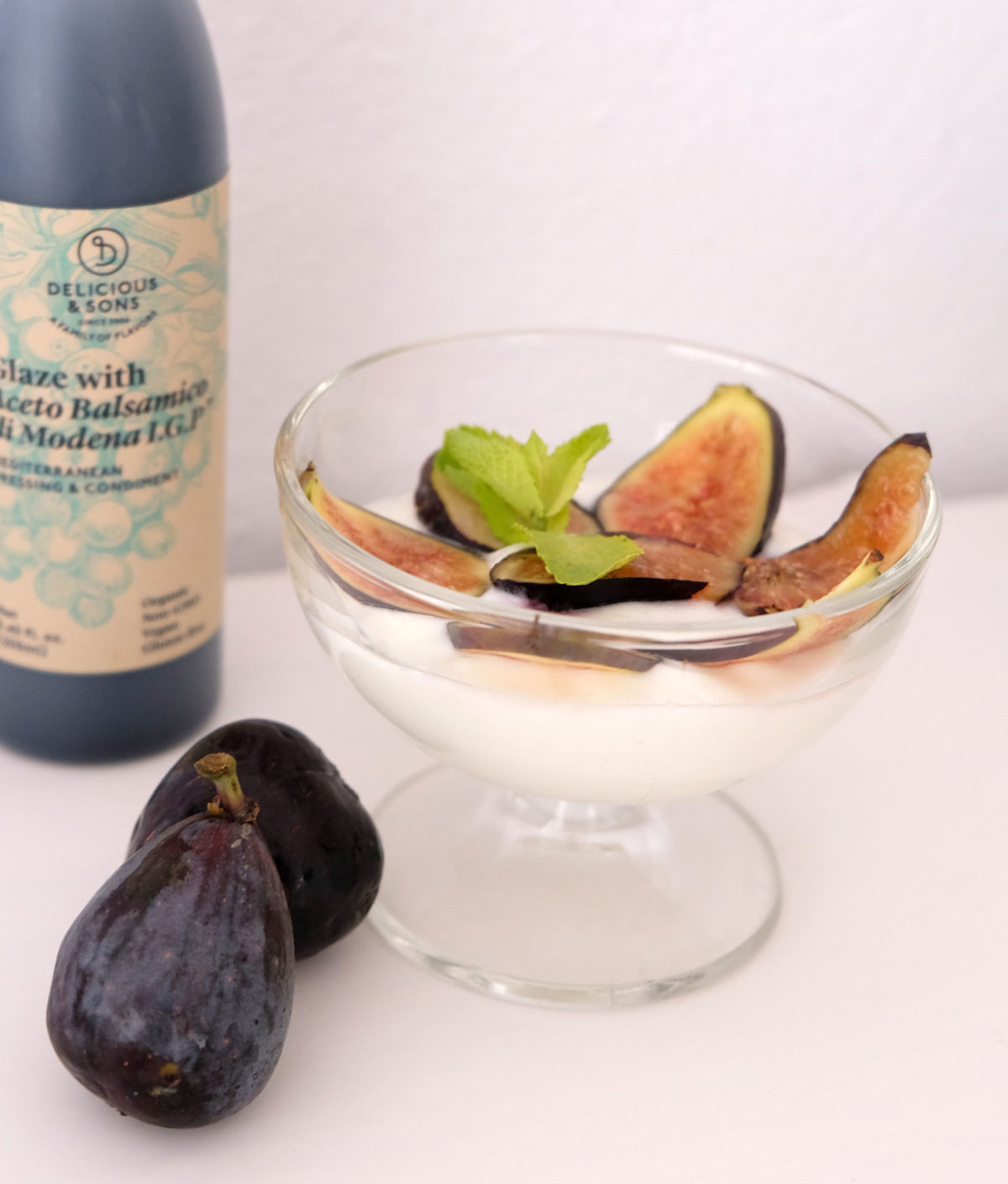 Lemon yogurt with figs and Glaze by Ricky Mandle
