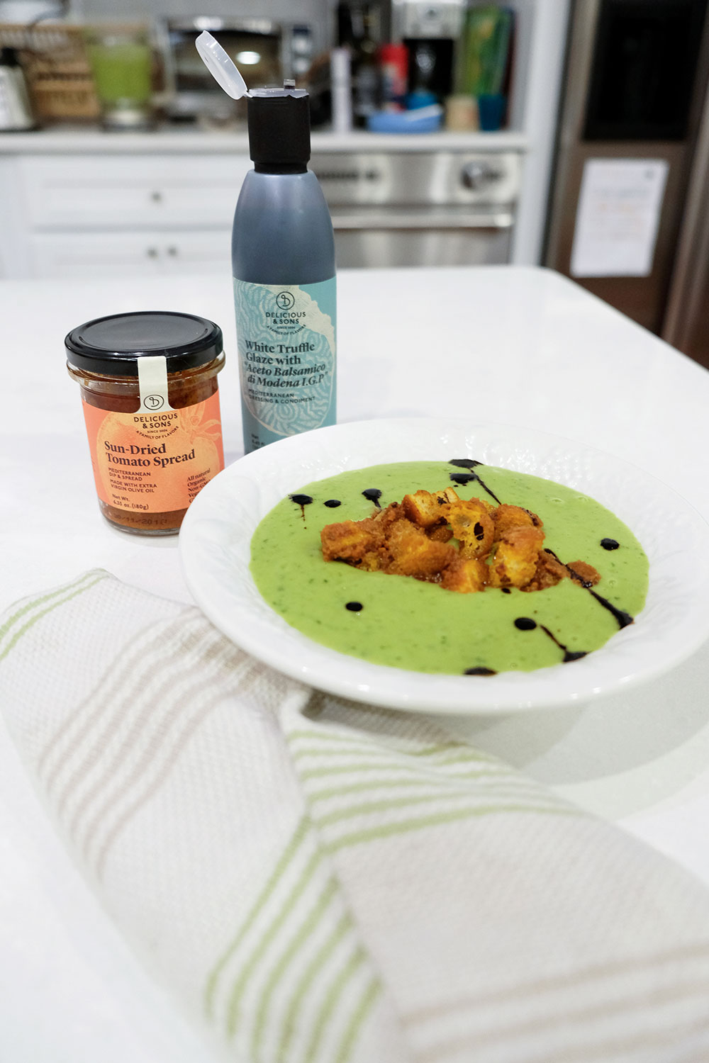 Split-Pea Soup and Croutons by Courtney Zoffness