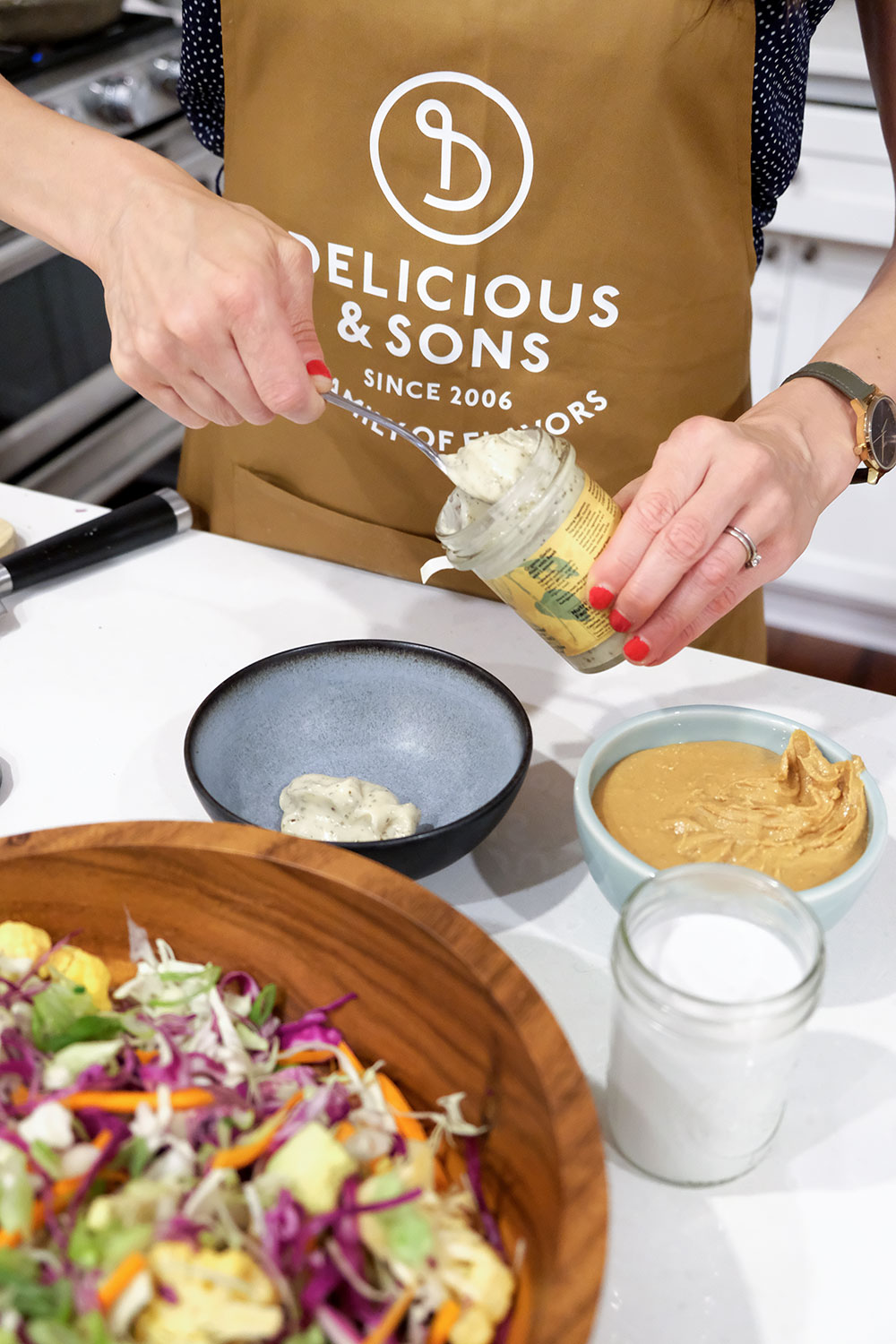 Spicy Peanut Aioli Salad Dressing by Courtney Zofness — Delicious & Sons