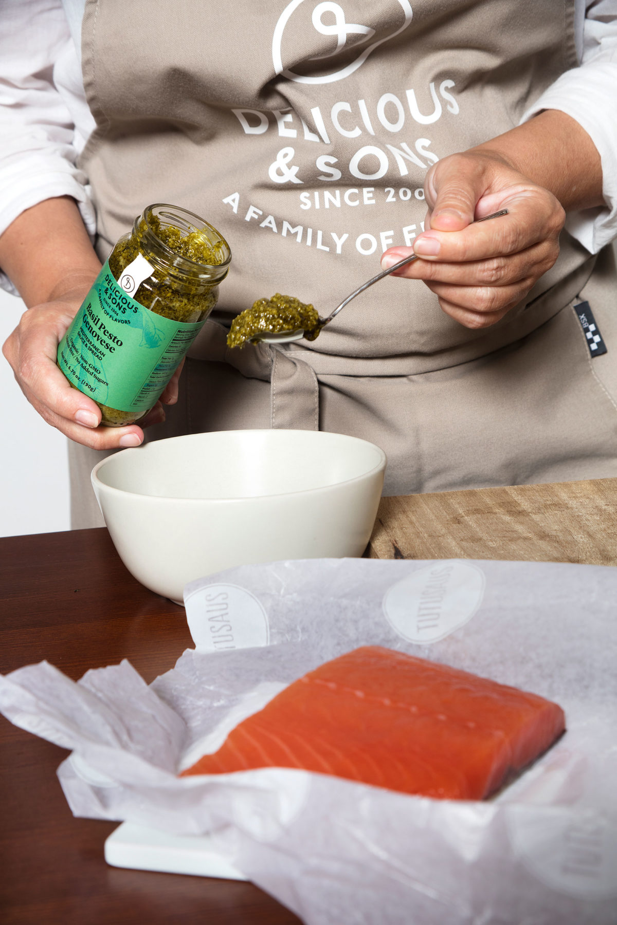 Smoked Salmon Pesto Salad by Isabel Tutusaus — Delicious & Sons