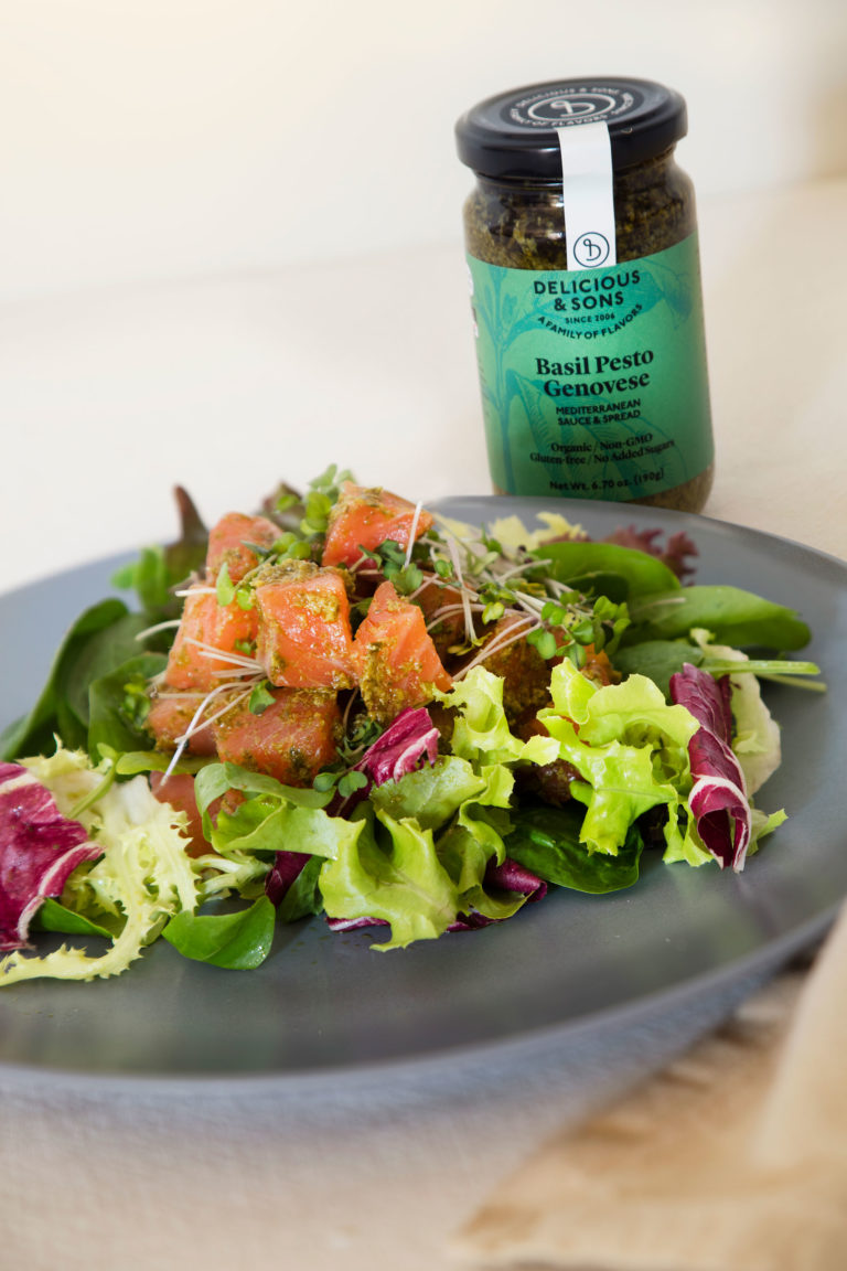 Private: Smoked Salmon Pesto Salad by Isabel Tutusaus — Delicious & Sons