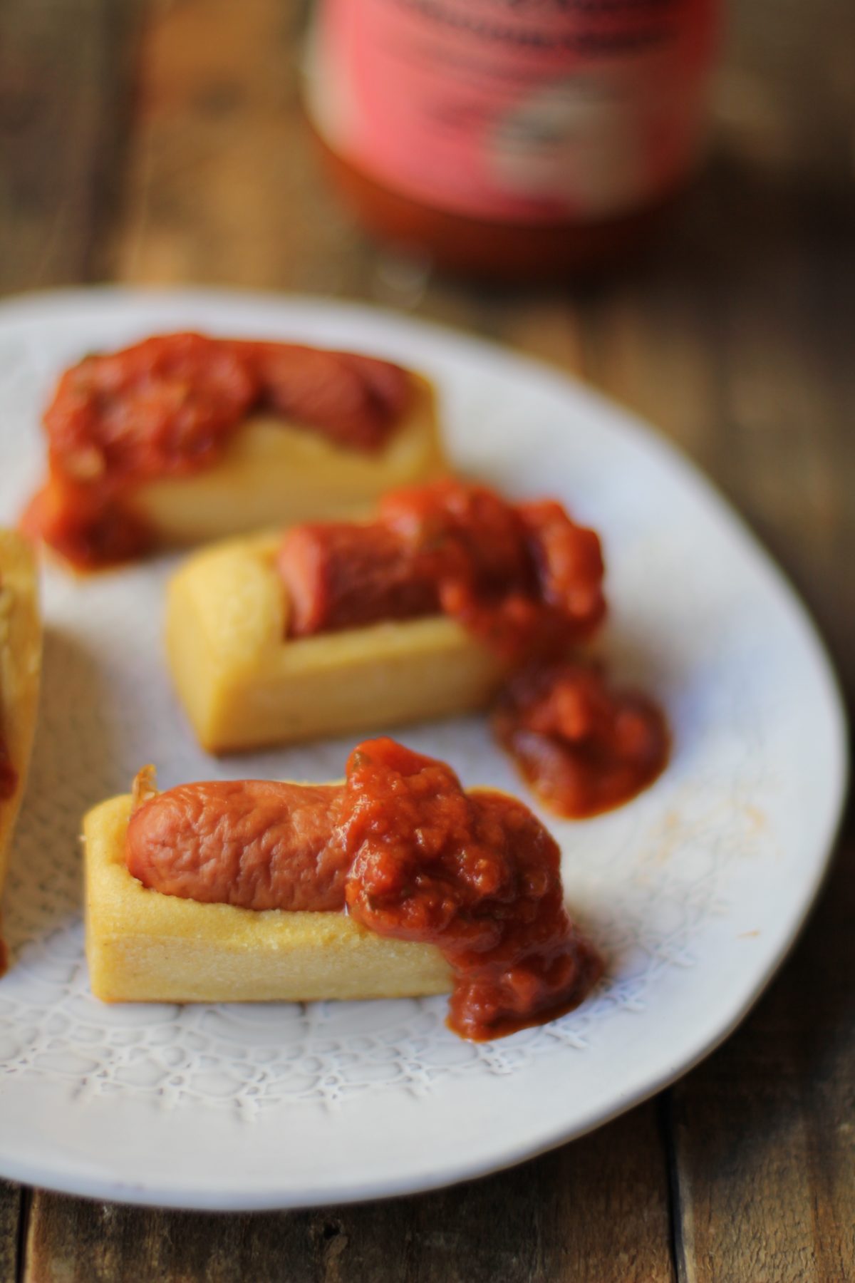Hot Dog Muffin with Tomato Sauce by Alba Ruiz