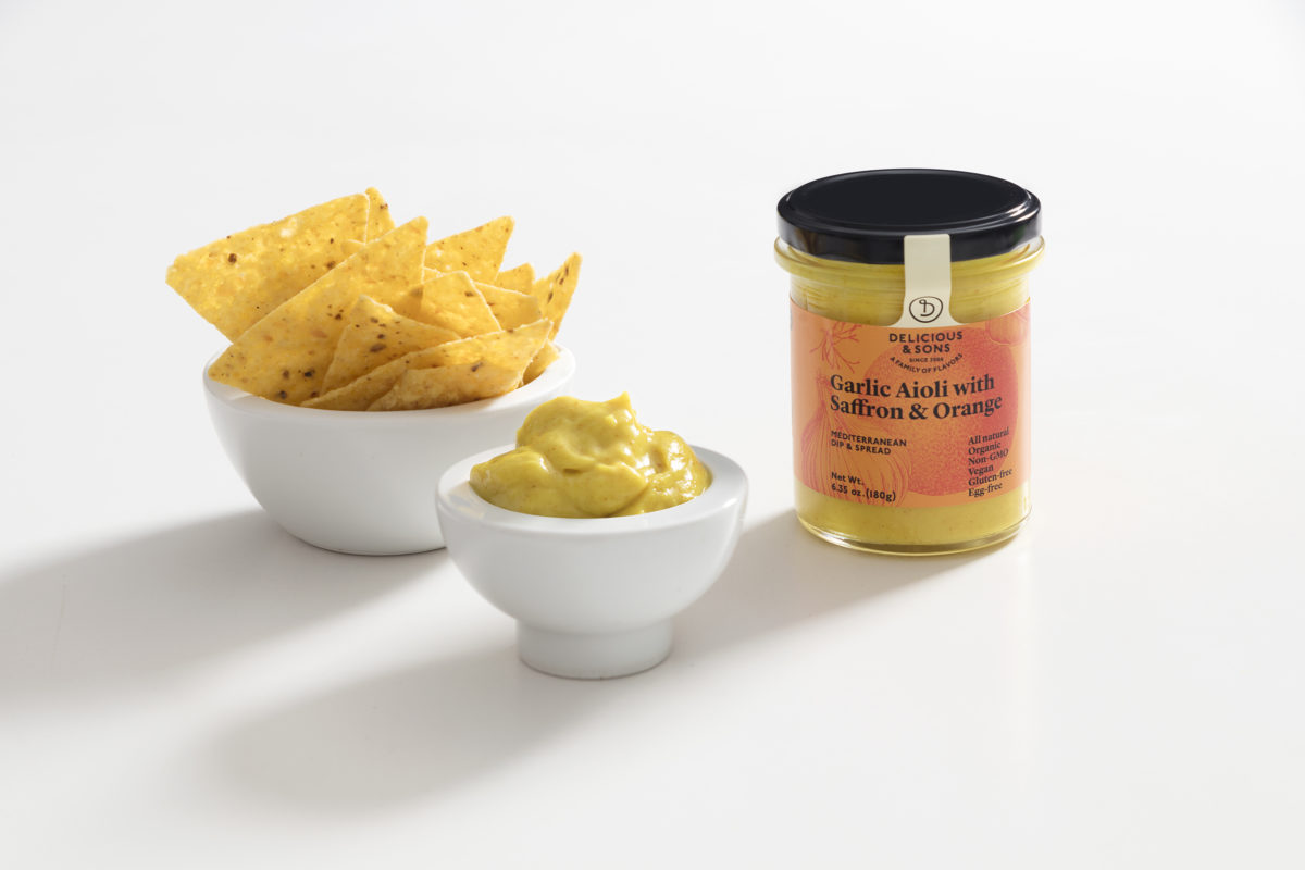 Dip de Alioli-con-Azafrán-Naranja Dip de Alioli-con-Azafrán-Naranja