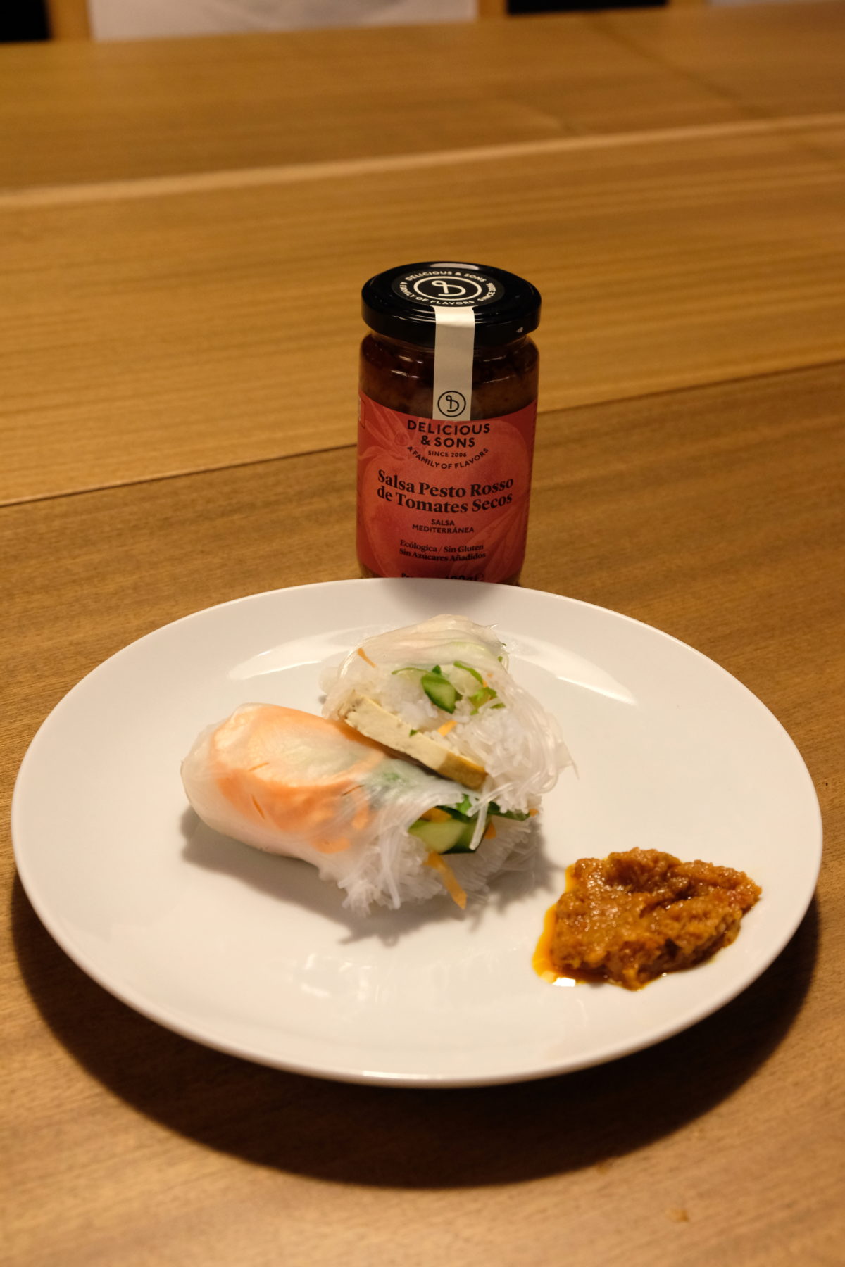 Spring Rolls with Pesto Rosso by Ricky Mandle