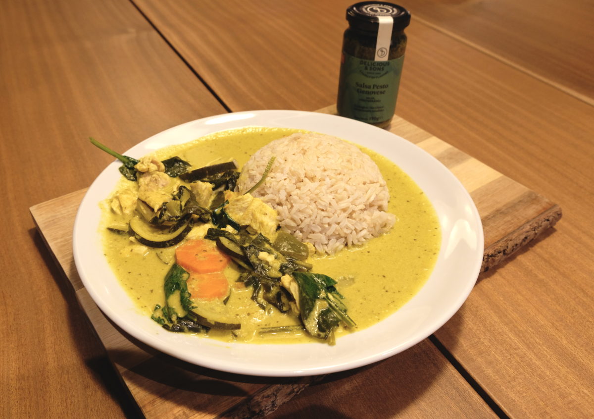 Thai Green Curry with Pesto by Ricky Mandle