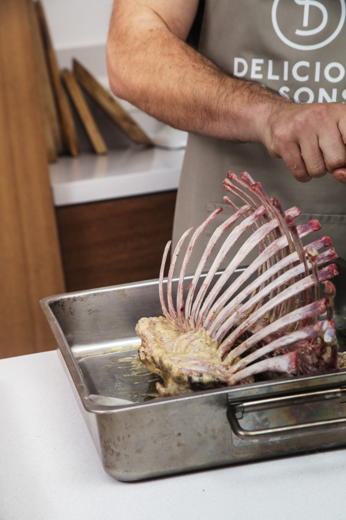 Basil Aioli Roasted Rack of Lamb by Bárbara Bruno — Delicious & Sons