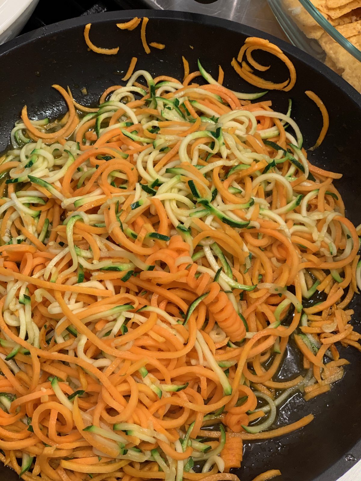 Sweet Potato & Zucchini Zoodles with Basil Pesto by Ricky Mandle — Delicious & Sons