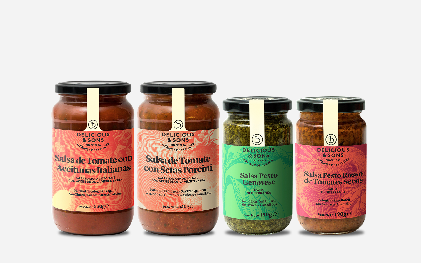 Pack de Salsas para Pasta (4 uds.) Delicious & Sons