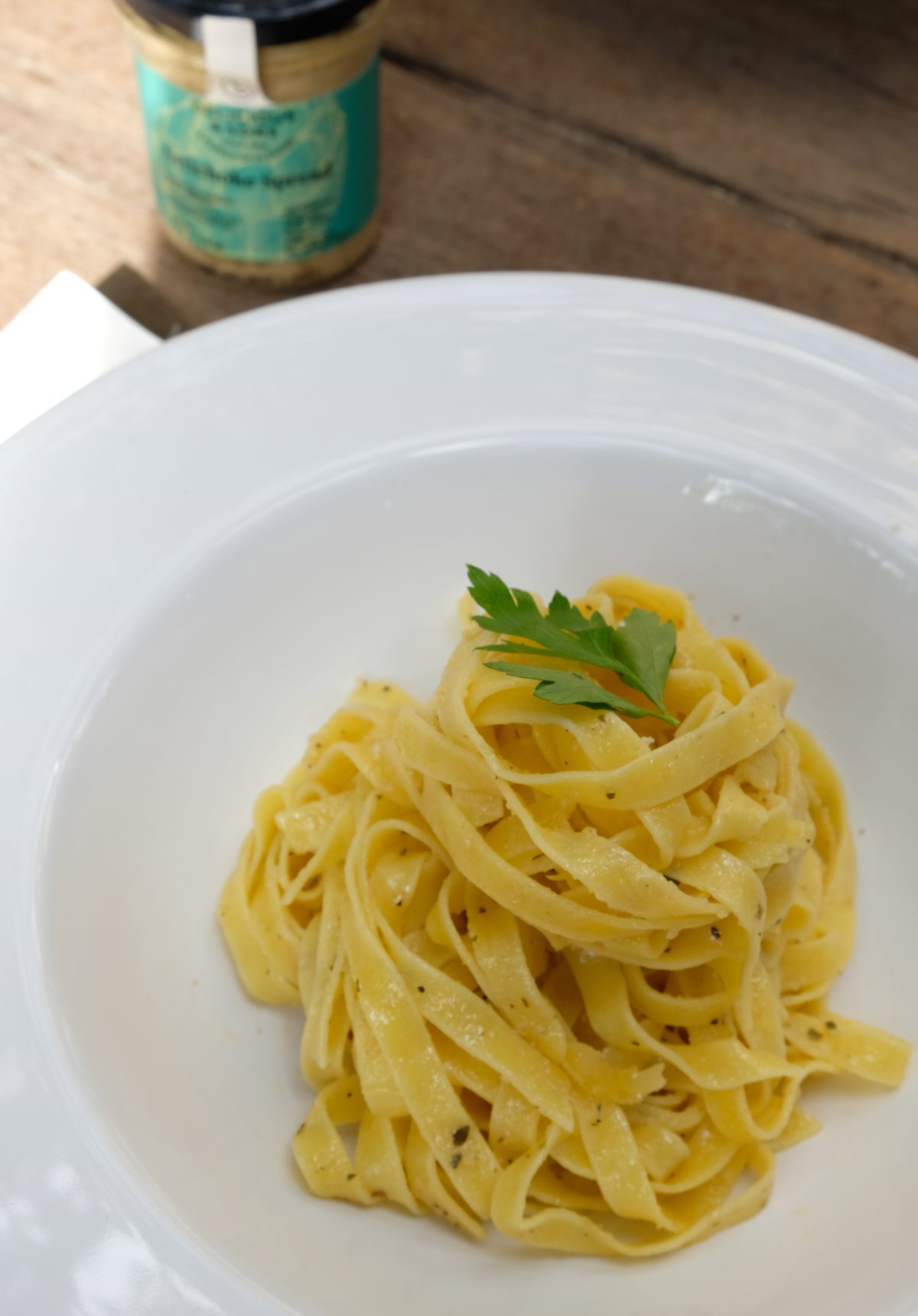 Pasta Carbonara with Artichoke