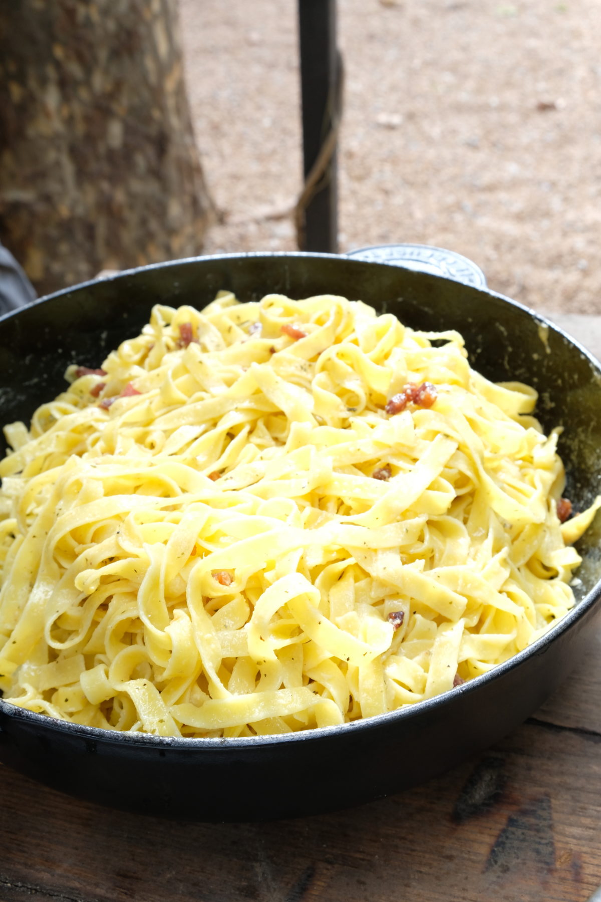 Pasta Carbonara con Alcachofa — Delicious & Sons