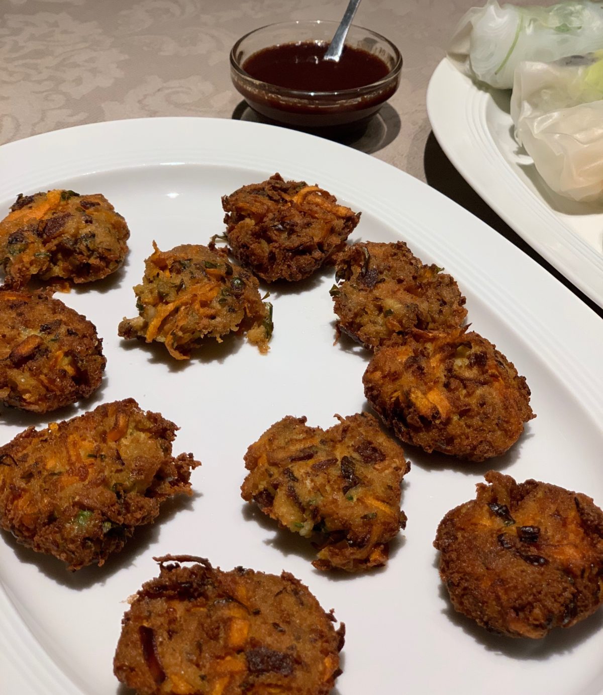 Croquetas de Algas & Salsa Dulce de Aceitunas y Soja