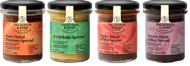 Mediterranean Dips and Spreads Sampler — Delicious & Sons